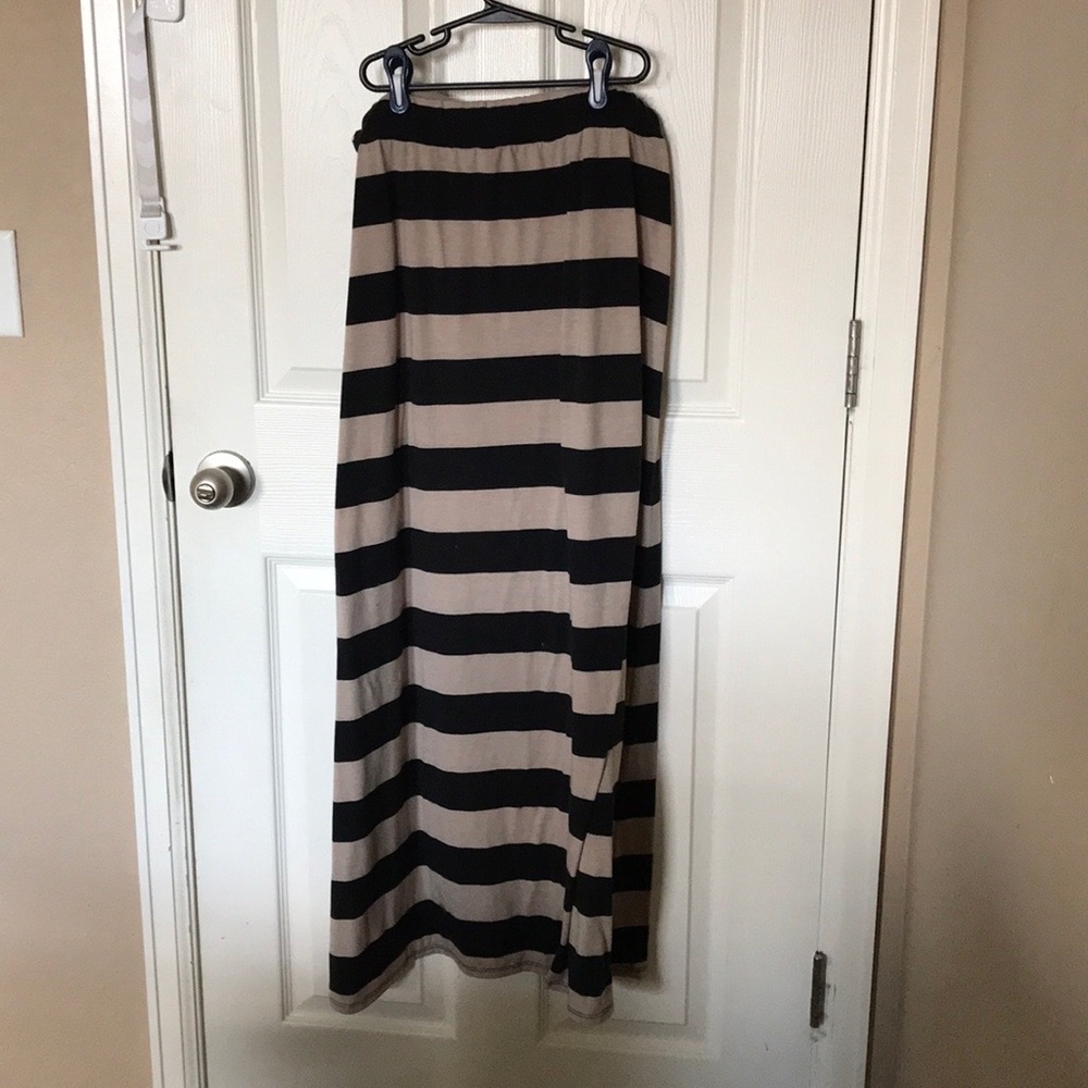 Stripe Maxi Skirt 2X